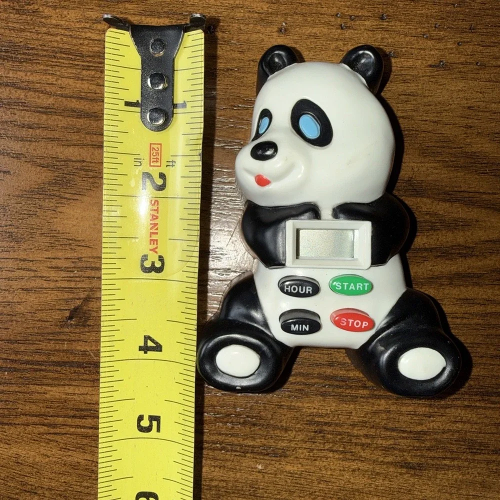 Vintage Magnetic Panda Kitchen Timer‎ Tested and Works Up To 15 Hours